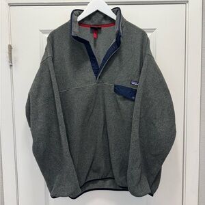 Patagonia Synchilla Gray Snap-T Pullover Fleece